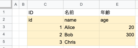 「読み込み開始位置」オプションシート例